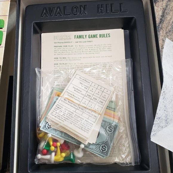 [GREAT Condition] Vintage 1973 "Business: Strategy" Game COMPLETE Avalon Hill Co - Picture 5 of 6
